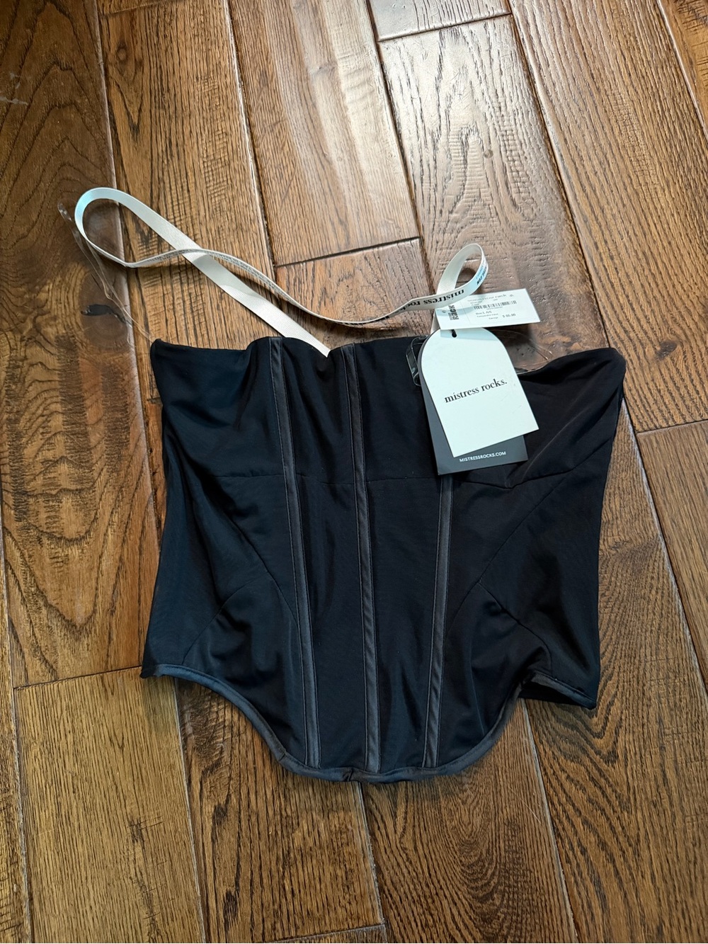 NWT MISTRESS ROCKS Corset Reckless Black Size L